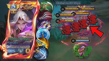 HANABI NEW META ABNORMAL BURST CRIT DAMAGE BUILD!🔥 (must try) HANABI BEST 1 HIT BUILD 2025!!