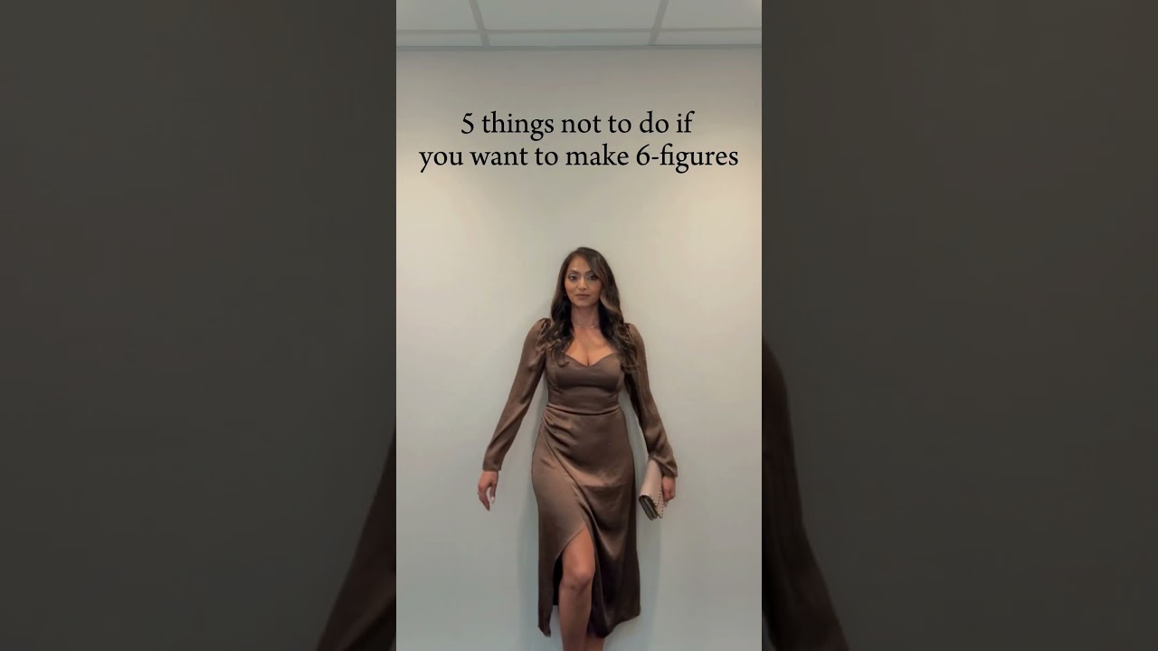 5 Things Not to do If You Want to Make 6 Figures 💰