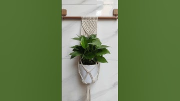 Macrame Plant Hanger #planthanger #macrameplanthanger #planter #macrametutorial #macramepattern #diy