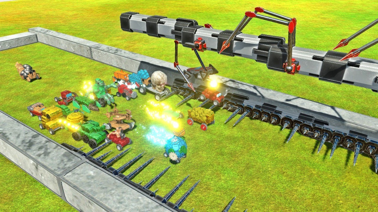 Tiny Cars vs Obstacle Course in ARBS - Can They Survive?