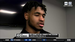 Cam Thomas scored 21 points against Bucks