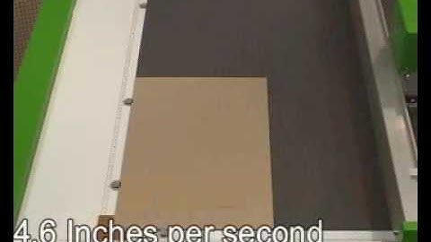 Gunnar CMC 601 - Computerized Mat Cutter - Cutting Speed