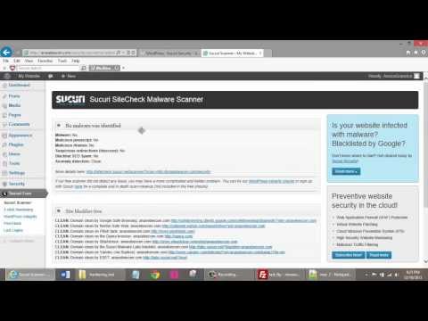 WordPress Security Series - Sucuri Security SiteCheck Malware Scanner