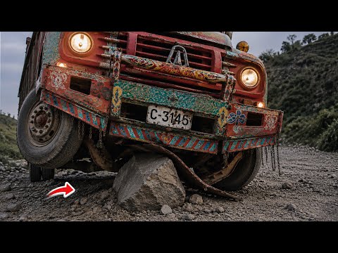 🚛 Old Loaded Truck’s Front Axle Broke Badly – A Genius Mechanic Repaired It Using an Incredible New