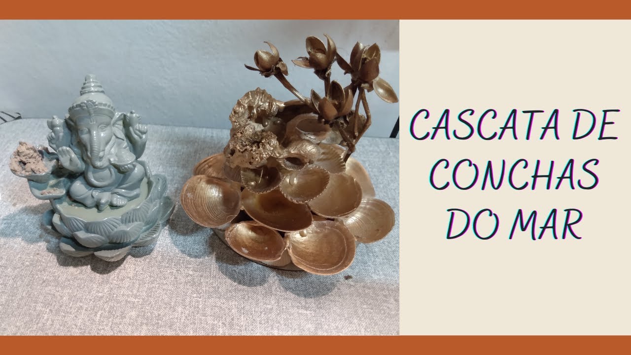 CASCATA DE CONCHAS DO MAR - PRA COLOCAR INCENSO 😍