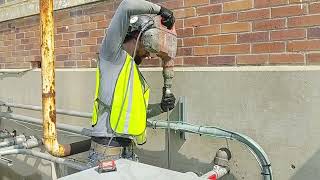 Soil Consolidation Waterproofing Injection  - Driving Grout Injection Needles/Lances by Hammer Drill
