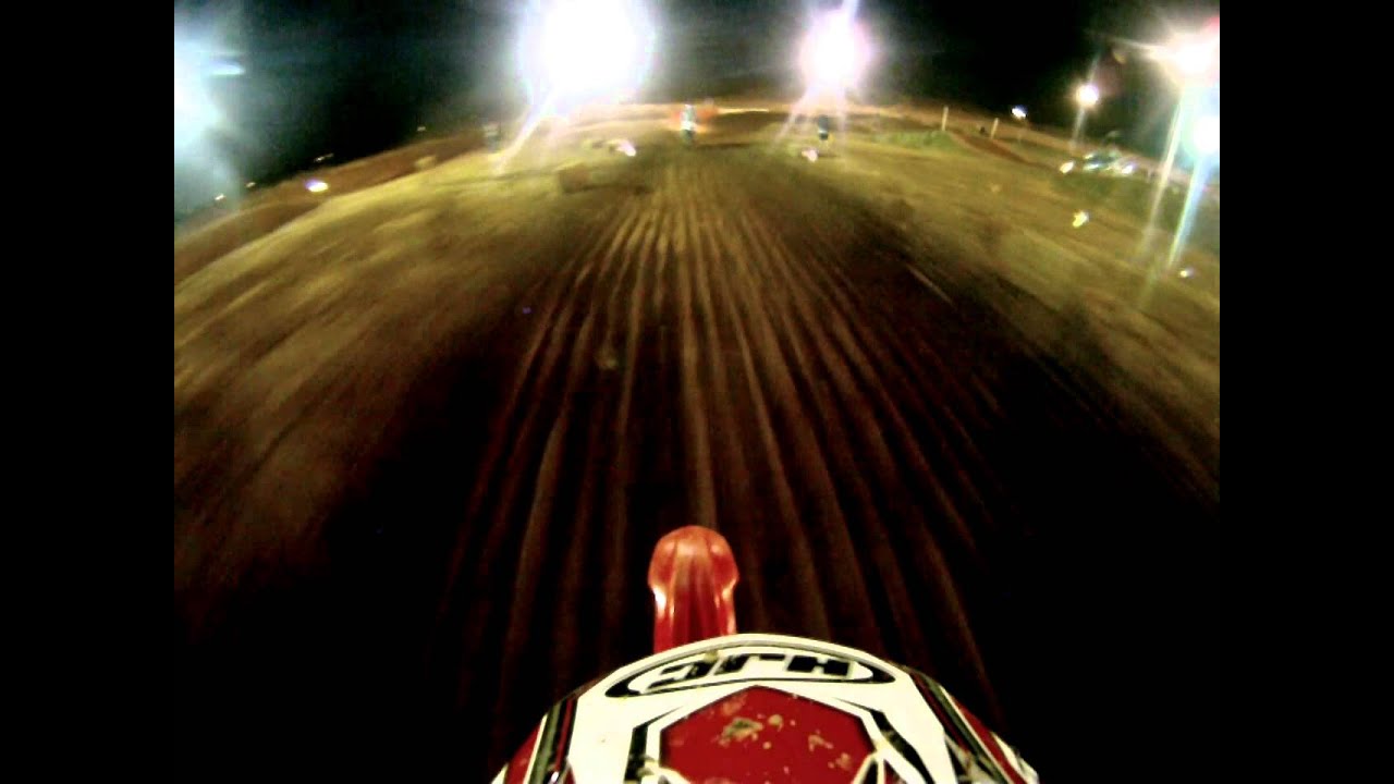 Moto 1 Sacramento Raceway Friday Night Motocross 7/27/2010 GoPro Helmet