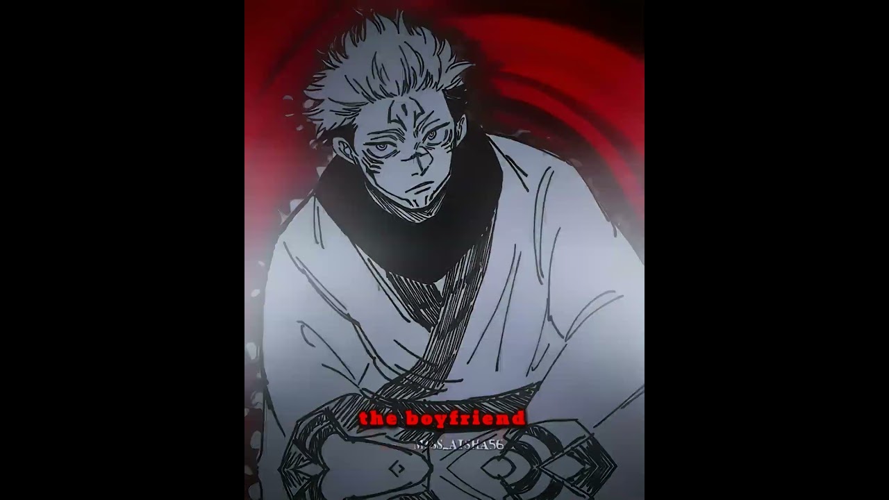 his gf is so beautiful...🌚❤️‍🔥[]  sukuna x megumi edit [] jjk edit [] 