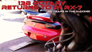 BUILDING an RX-7! Installing A 13b back into the car... after 20 YEARS.
