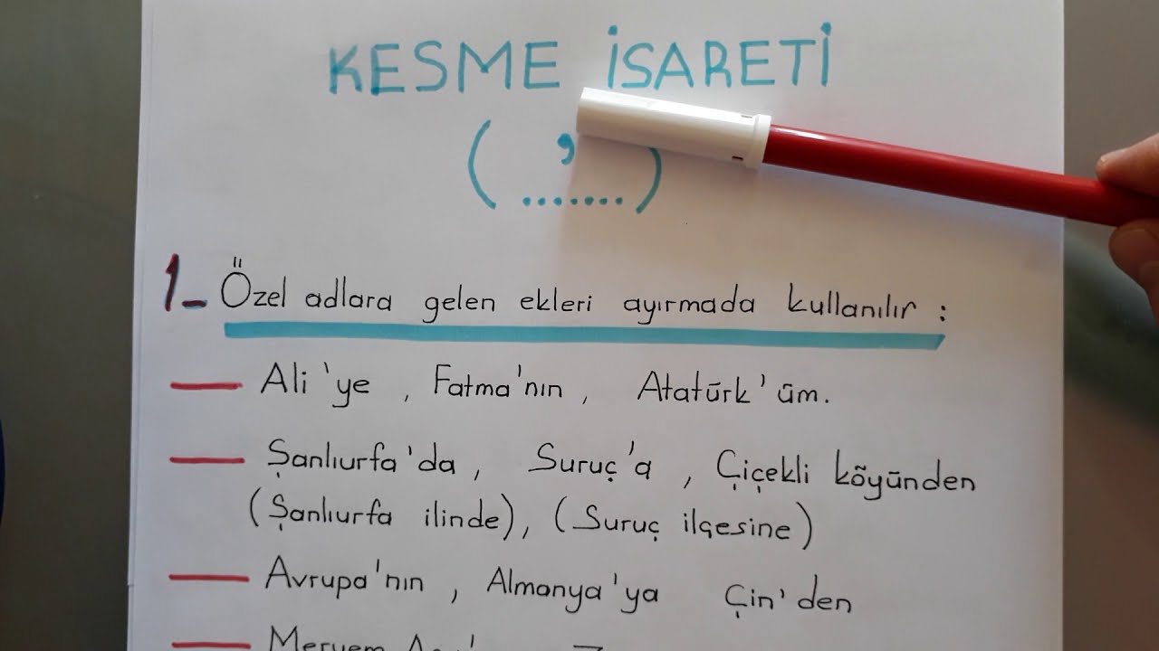 Kesme işareti