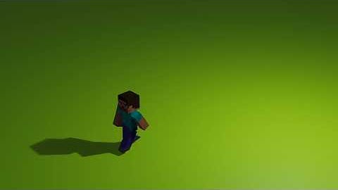 Blender animation) Minecraft walk cycle
