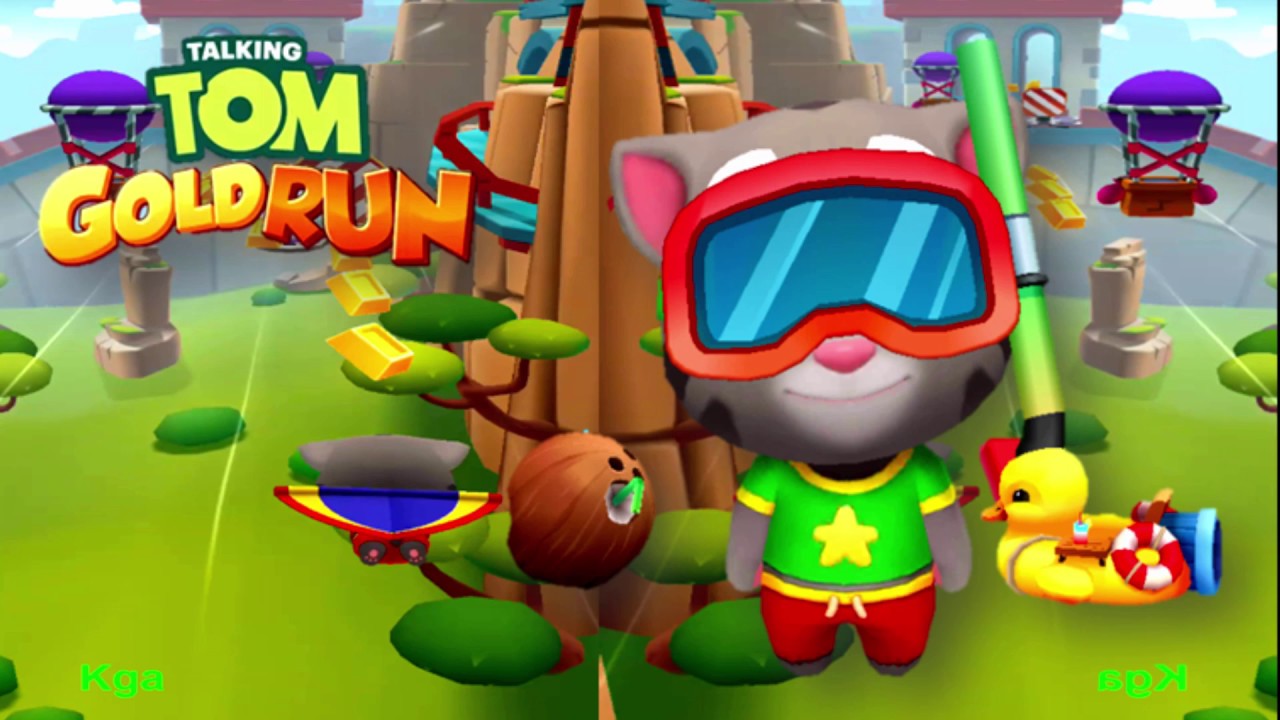 Talking Tom Gold Run - Splashy tom - Flying  Side World Gameplay Outfit7