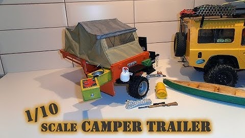 customade scale, 1/10, off road, camper, trailer