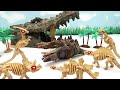 Dinosaur Zombie Movie - Crocodile Attack Turns Dinosaur Into Zombie! 공룡과 악어 대결 좀비