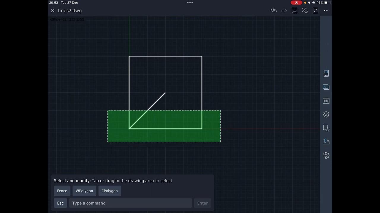 selecting-objects-using-autocad-for-ipad-youtube