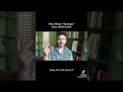 “okay, let’s talk about it” [ Reupload ] / Alex Meyers Full Apology 
