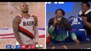 Damian Lillard had the best response to the Clippers taunting his missed