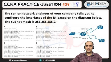 #39- CCNA Practice Questions & Answers | CCNA Exam Questions in Hindi