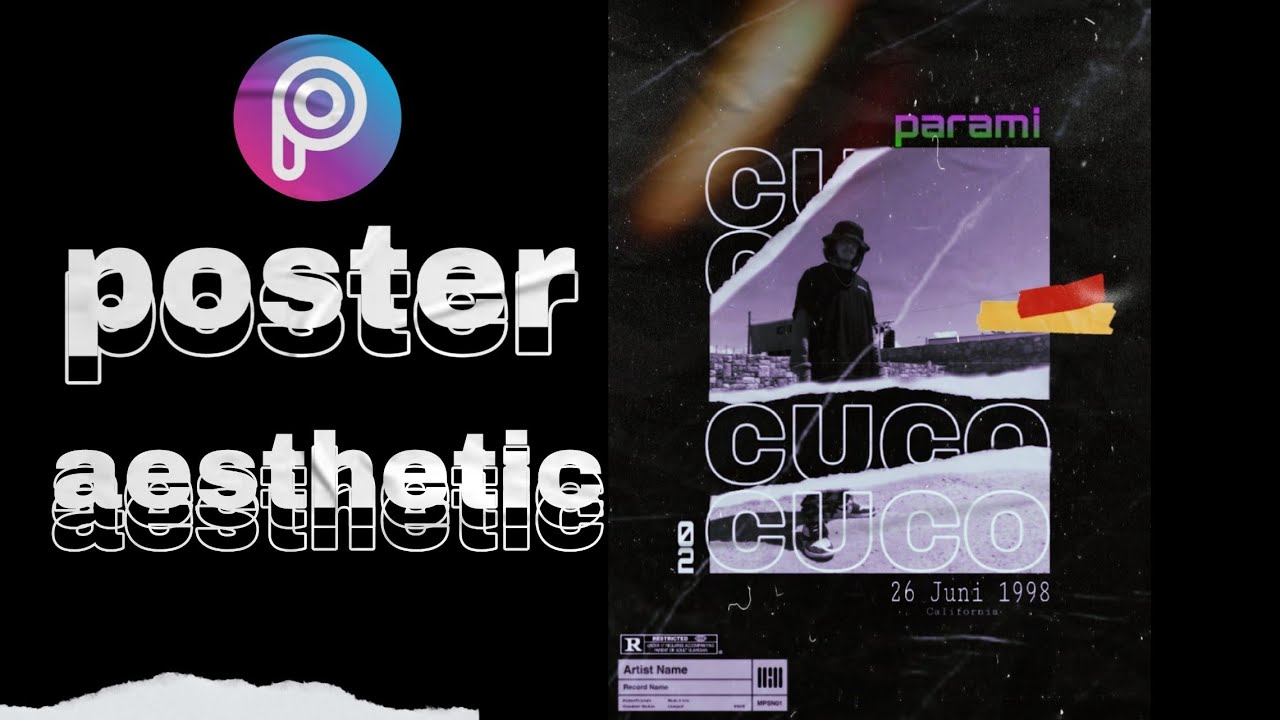Cara Membuat Poster Aesthetic Diaplikasi Picsart Android Bahan Bahan Picsart Tutorial 
