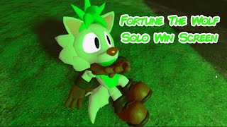 Fortune The Wolf Solo Win Screen Concept | Outcome Memories