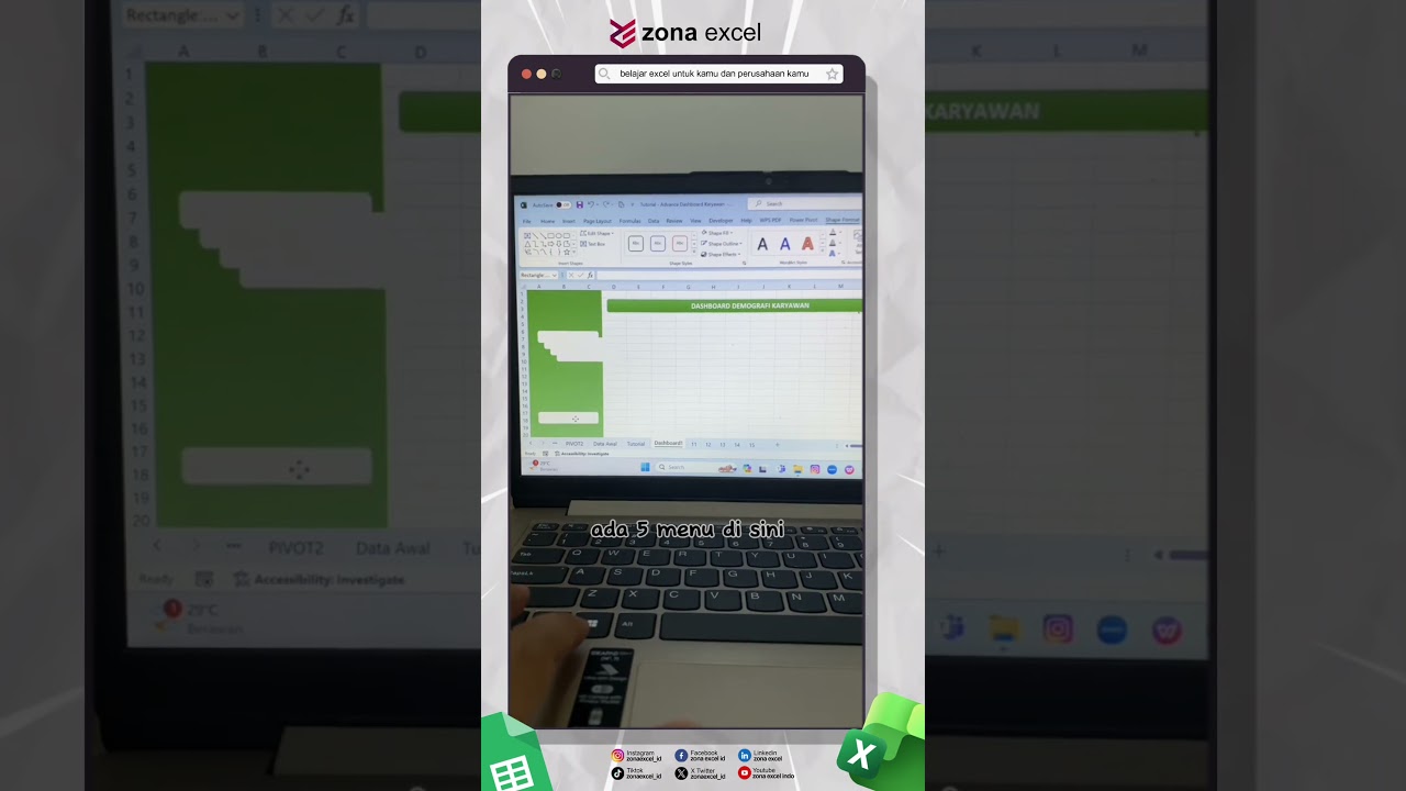 Mendesain Layout Dashboard Excel