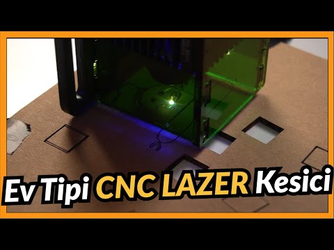 Atölyem için CNC Lazer Kesici Aldım (Karton Ve Ahşap Üzerinde Denedim)