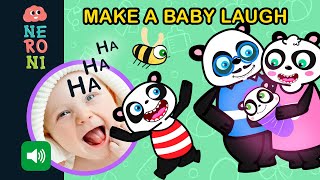 Babysitting with Goofy Panda & BeeBee | NEW BABY SISTER! | Make your baby laugh | Neroni Kids
