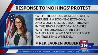 Rep Boebert responds to No Kings protests