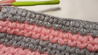 غرزة كروشية تركية شتوية مجسمة تصلح لبطانية البيبىي/مفارش/طاقية/بونشو/  الشنط Crochet Stitches