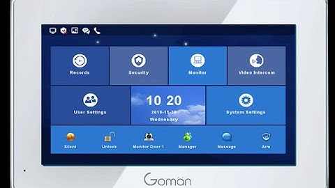 Hướng dẫn sử dụng chuông cửa màn hình Goman