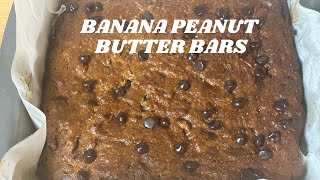 Banana Peanut Butter Chocolate Chip Bars Peanut Butter Banana Chocolate Chip Bars Recipe