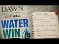 Indus water treaty current affairs | Dawn Editorial “Water Win” Complete Analysis | CSS PMS FIA