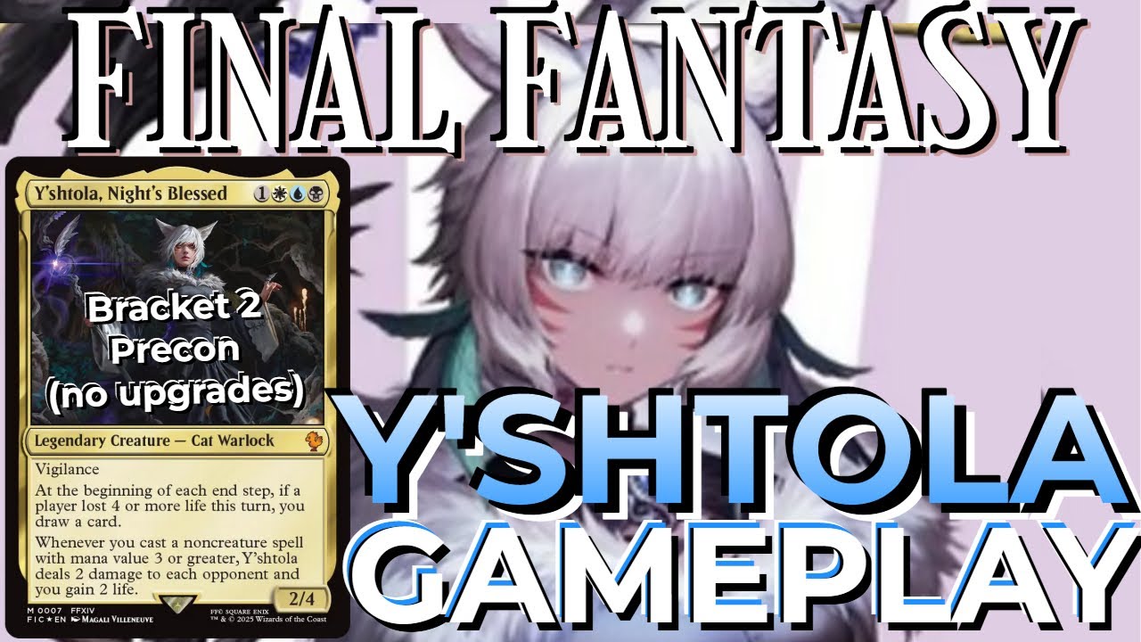 Y'shtola Night Blessed EDH Gameplay COMMANDER FINAL FANTASY MTG Scions Spellcraft Precon UnUpgraded Y'shtola Night Blessed EDH Gameplay COMMANDER FINAL FANTASY MTG Scions Spellcraft Precon UnUpgraded
