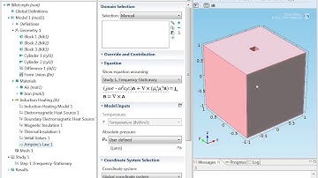Inductive Heating of a Billet Simulation Tutorial