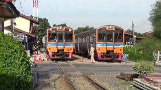 Download Lagu Bangkok, Thailand 2025-Thai Diesel DMU's on Maha Chai Line at Talut Phlu, Rang Po \u0026 Wat Sing MP3