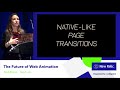 The Future of Web Animation talk, by Sarah Drasner