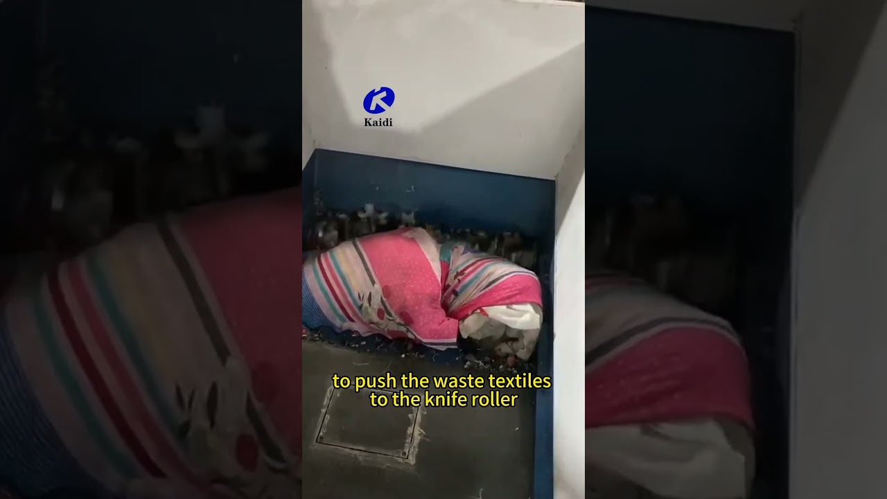 Single Shaft Textile Waste Shredder 