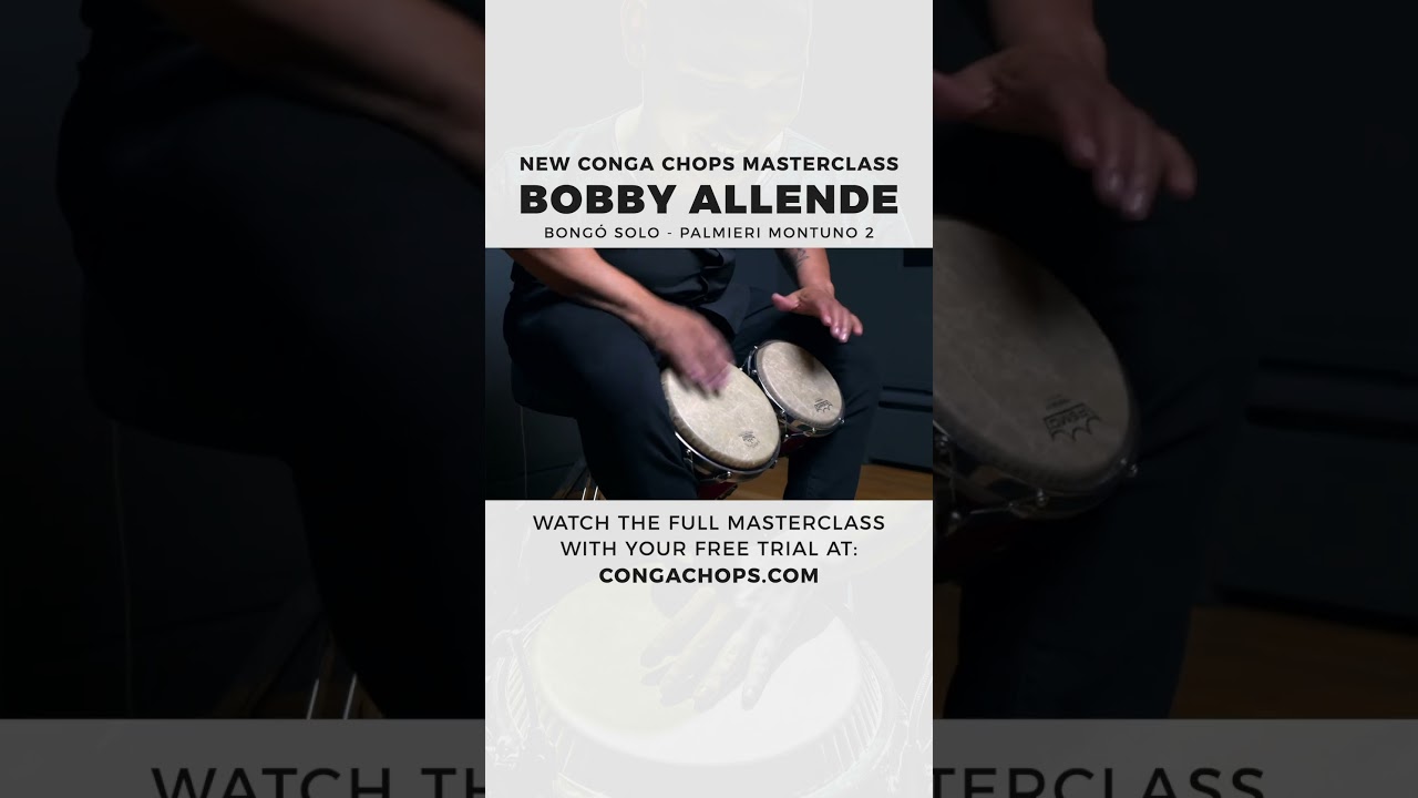Bobby Allende Bongó Solo Clip | CongaChops.com Masterclass 