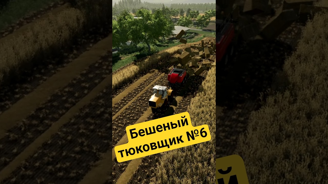Бешеный тюковщик №6. Farming Simulator 19. 