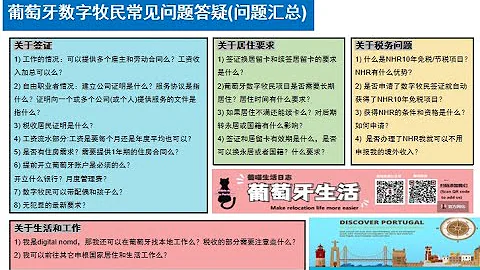 葡萄牙数字牧民签证—常见问题问答，优势，流程，周期 Portugal Digital Nomad visa—Common questions, advantages, processes. - 天天要闻