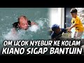 NYEBUR KE KOLAM DI KANTOR !! KIANO SIGAP TOLONGIN OM UCOK..