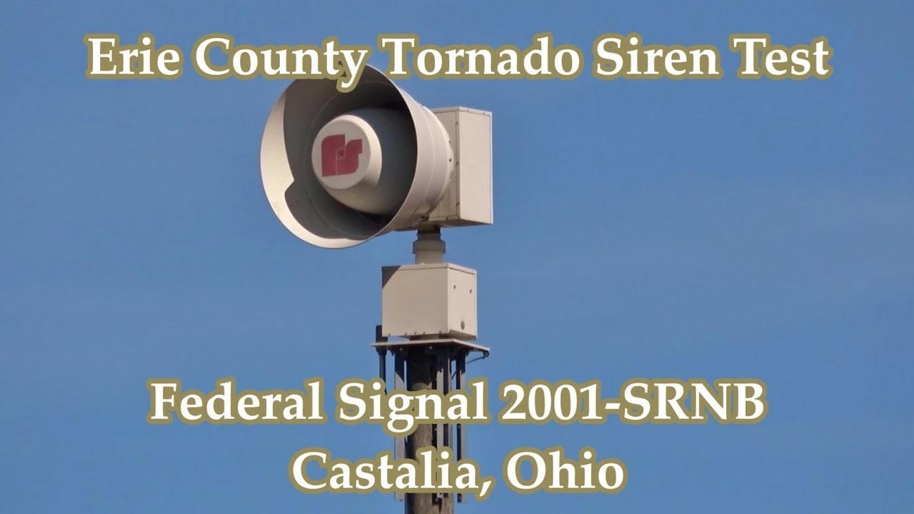 Castalia, OH Federal 2001SRNB Siren Test 10117 YouTube