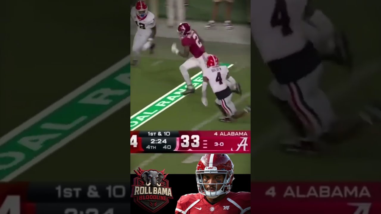 RYAN WILLIAMS Georgia Vs Alabama Highlights Shorts