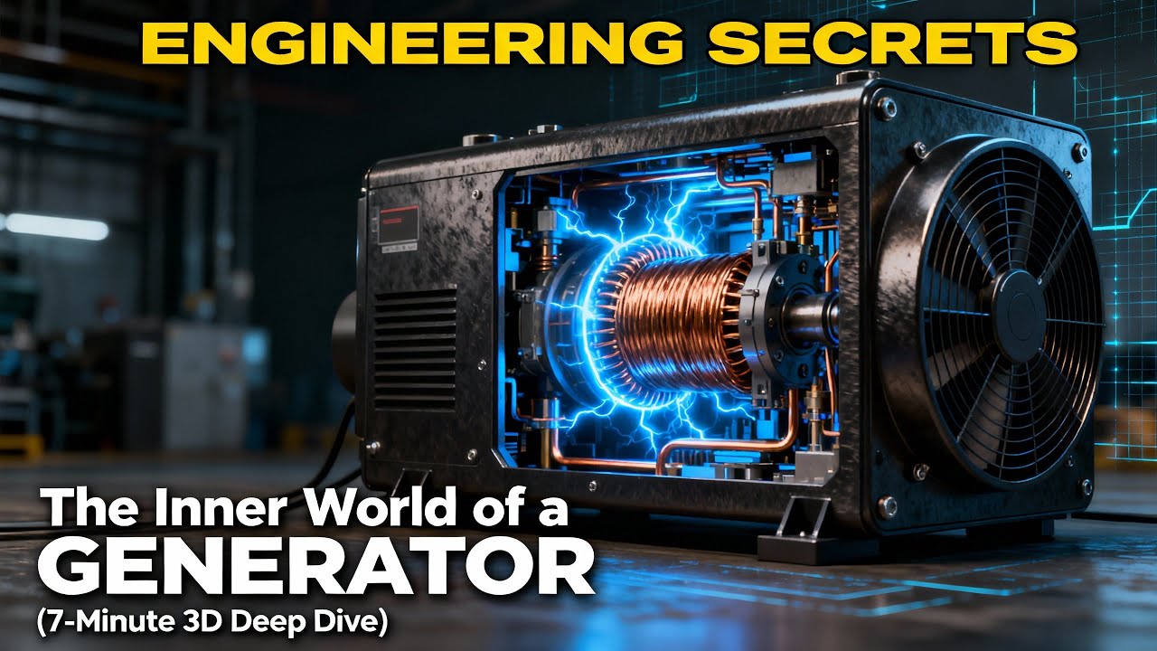 Секреты инженерии: внутренний мир генератора (6-минутное 3D-погружение)