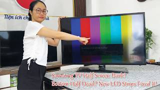 Samsung 40F5000 Dark Bottom Half Girl Replaces LED Backlights Like New! screenshot 4