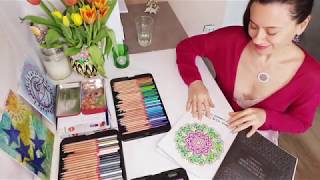 How I color a MANDALA | 30-Day Mandala Challenge #26 screenshot 2