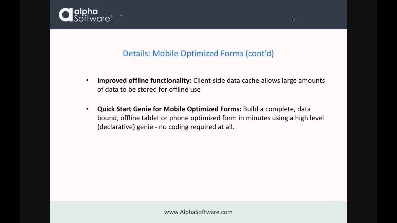 Alpha Anywhere Demo and Q&A 11-4-15 - YouTube
