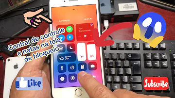 Como ativar a central de controle?