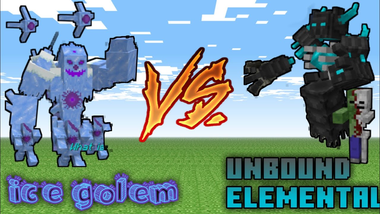 Minecraft ice golem vs unbound elemental