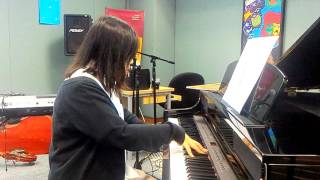 Audrey Piano Jazz Song Rehearsal